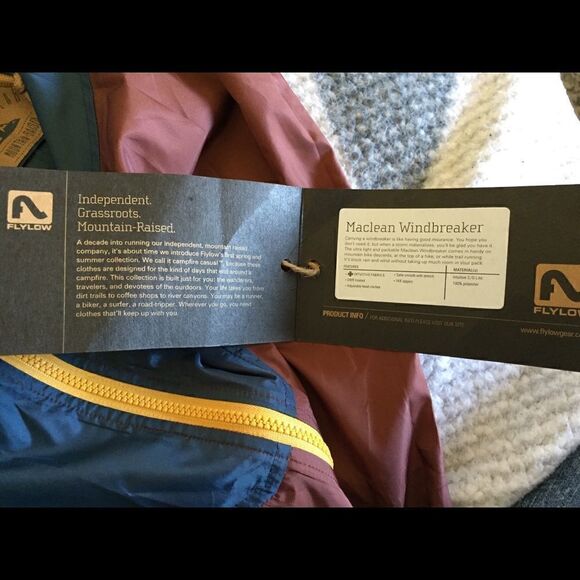 NWT Flylow Maclean Mens Camp Windbreaker Sz M - Picture 7 of 8